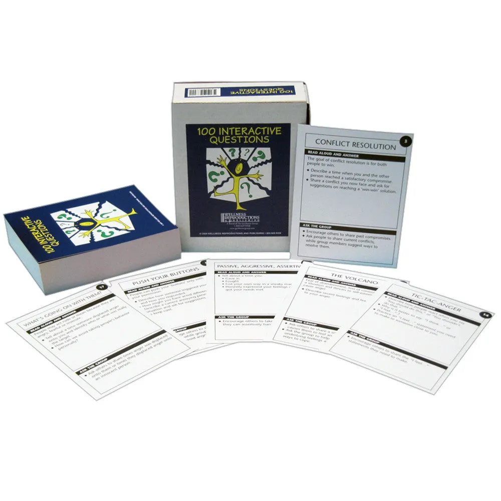 100 Interactive Cards for Mental Health and Substance Abuse Recovery