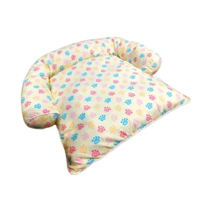 ACE PET Colourful Paws Yellow Non-Fur Empress Dog Bed