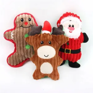 Christmas Themed Dog Squeaker Chew Toys