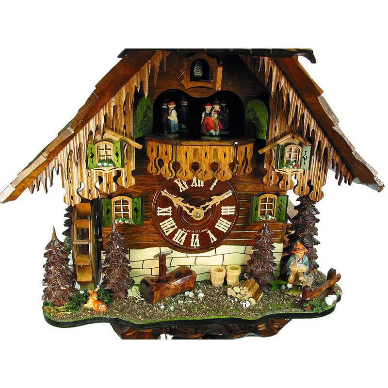 Cuckoo Clock - 8-Day Chalet Mill with Child - August Schwer