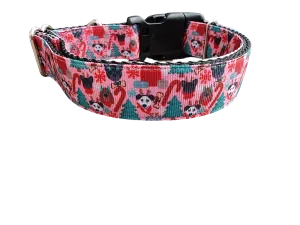 Festive Pups Christmas Nylon Dog Collar