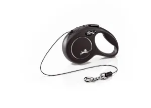Flexi New Classic Cord Retractable Leash - XS-BLACK