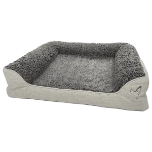 Gorpets | Orthopedic Drying Dog Bed | Grey Noodle