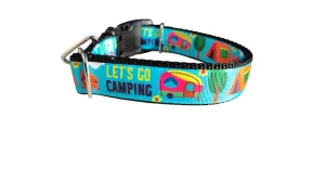 Let's Go Camping Nylon Dog Collar