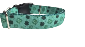 Lucky Clover Nylon Dog Collar