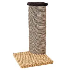 Marukan Corner Cardboard Cat Scratching Tower