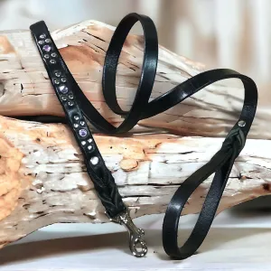 Matching Leather Dog Leash Flora