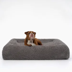 Orthopedic Memory Foam Dog Bed - Grey (Large)