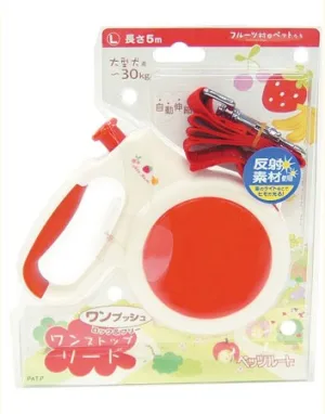 Petz Route Retractable Leash Large in Cherry