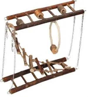 Rosewood | Small Pet Toy | Boredom Breaker Activity Suspension Bridge