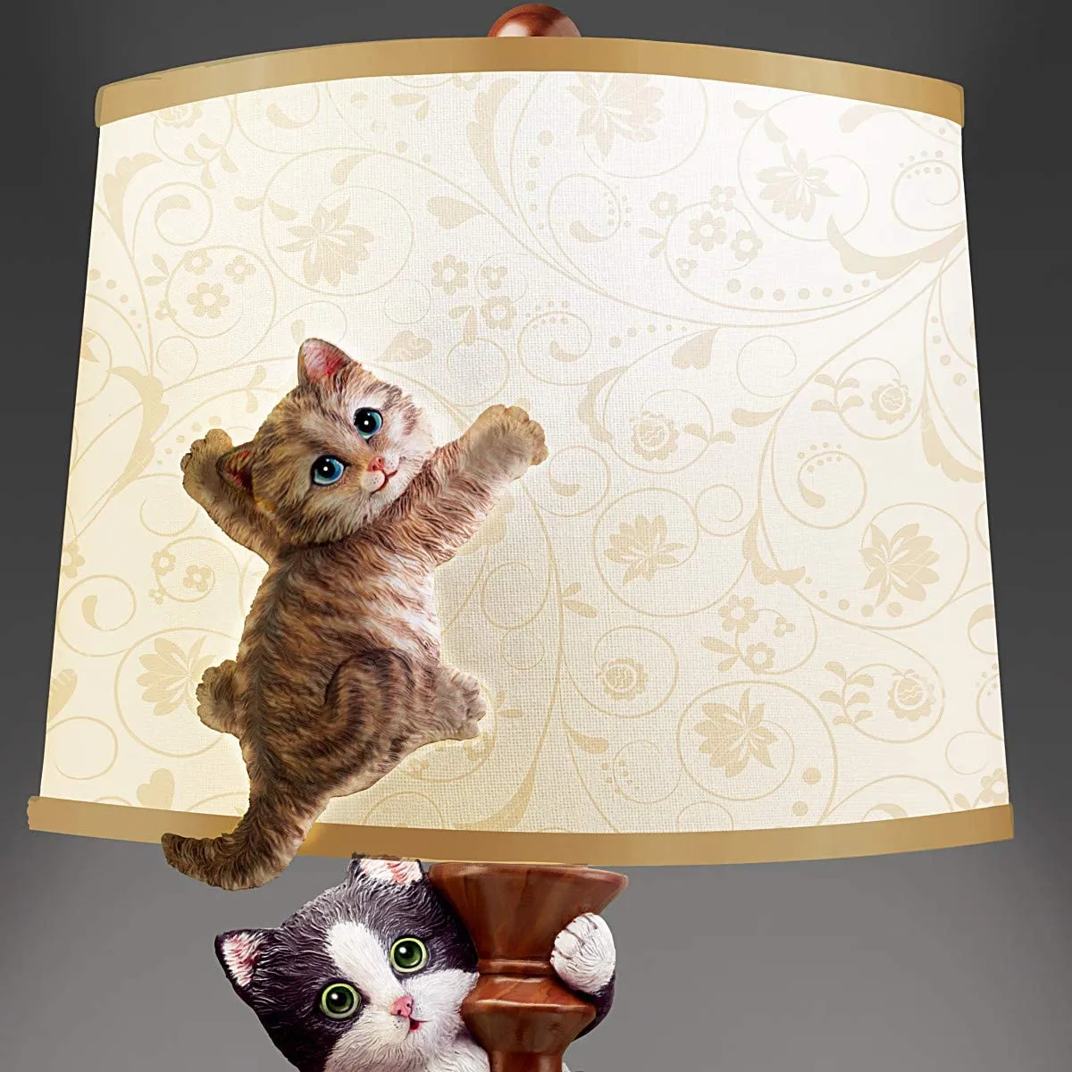 The Bradford Exchange Cat-Tastrophe Fully Sculpted Table Lamp