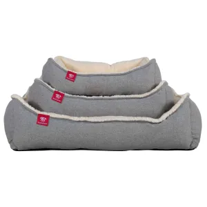 The Nest - Orthopedic Memory Foam Dog Bed - Interalli Lambswool Silver