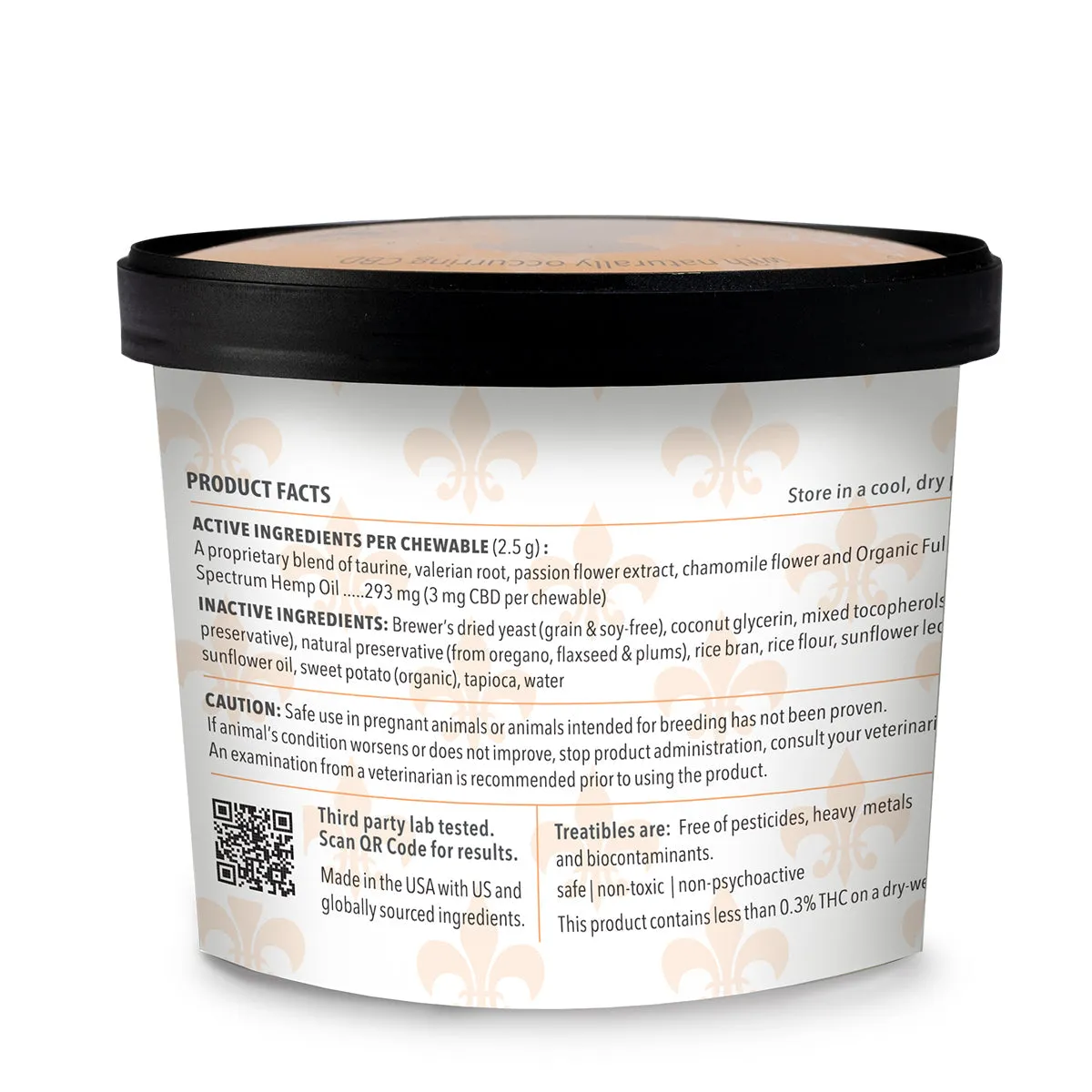 Treatibles® FOR DOGS: 3MG CBD Sweet Potato CBD FULL SPECTRUM Soft Chews